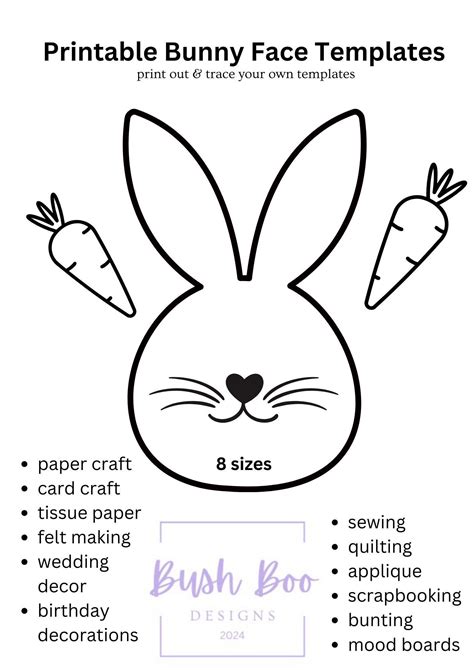 Easter Bunny Template Cut Out
