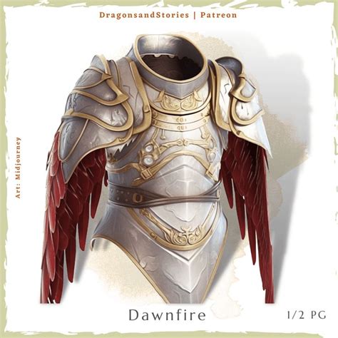 Dawnfire - Armor (plate) - Rare | Rpg clássico, Artefatos antigos ...