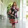 Buy Eclipse Rose Black & Cherry Tropical Muslin Suit Set | Meera Plus Size