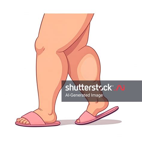 One Very Fat Swollen Leg Feet — изображение, созданное ИИ (2493749061) | Shutterstock