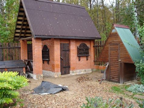 Сараи из кирпича (16 фото): проекты кирпичных хозблоков своими руками ...