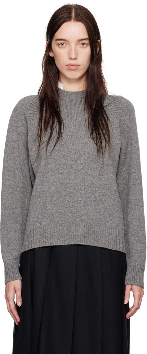 UNDERCOVER Gray & White Knit Sweater Undercover