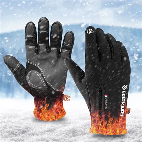 Htwon Winter Gloves Men Women Touch Screen Glove Cold Weather Warm ...