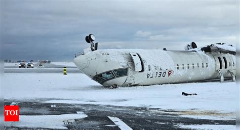 Delta plane that landed upside down in Toronto was descending at a high ...