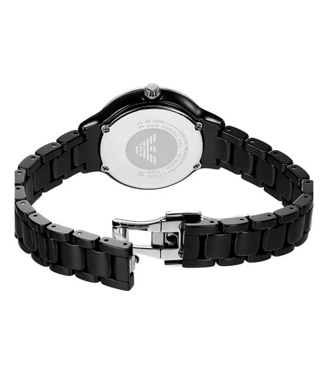 AR70008 EMPORIO ARMANI | Black Round Dial Analog Watch (Women) – Sai ...