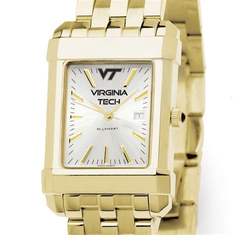 Virginia Tech Men's Gold Watch with 2-Tone Dial & Bracelet | M.LaHart & Co.