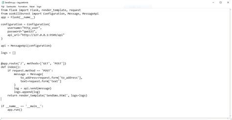 Python SMS API 的图像结果