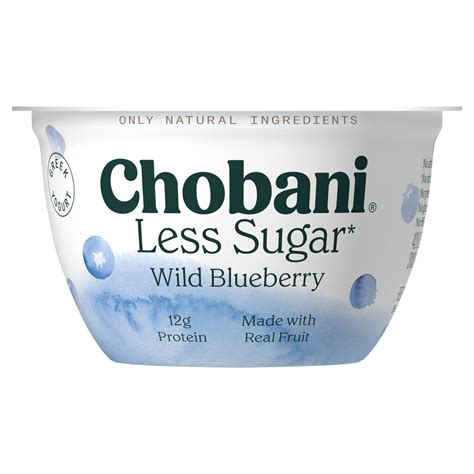Chobani Wild Blueberry Less Sugar Greek Yogurt, 5.3 oz - Fairway