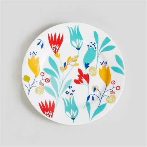 Buy Mandarin Bohemian Rhapsody Multicolour Printed Bone China Side ...