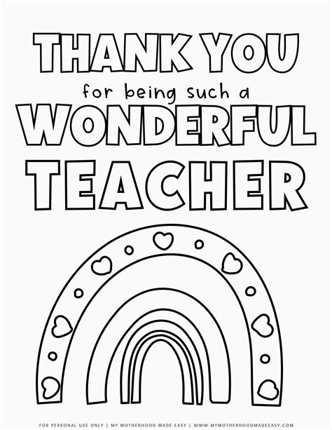 Best 13 Teacher Appreciation Coloring Pages (FREE Printable PDF ...