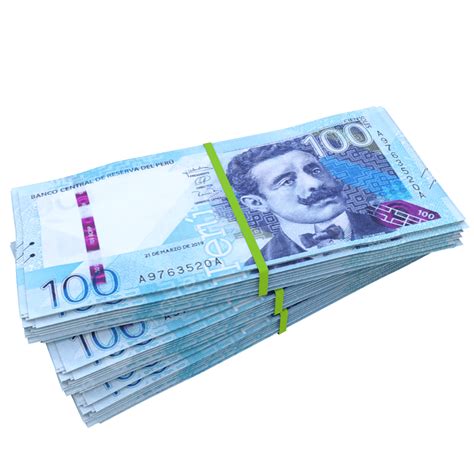 100 Peruvian Sol Stack Pile, 100 Peruvian Sol, Peru Currency, 100 ...