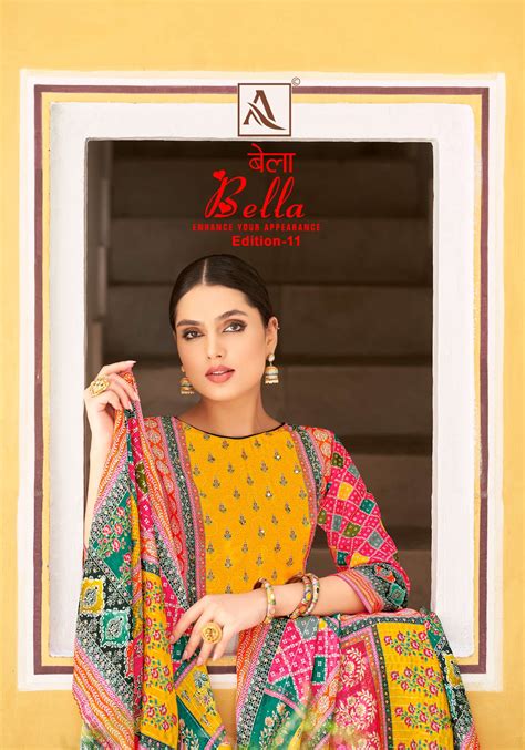 ALOK SUITS BELLA VOL 11 MUSLIN DIGITAL PRINT WITH FANCY WORK SUITS AT ...