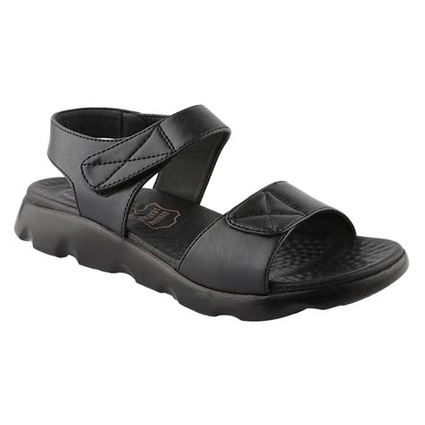 Buy Medifeet Women's Ankle Strap Sandals (BLACK, numeric_4) at Amazon.in