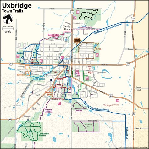 Map Of Downtown Uxbridge