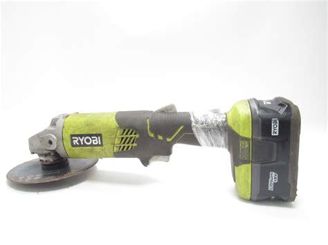 Ryobi P4221 18V 4 1/2" Cordless Angle Grinder 4Ah Battery