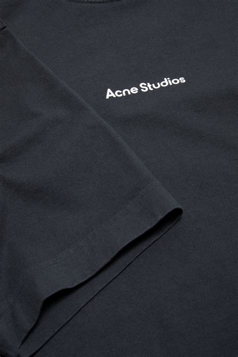 Acne Studios - T-shirt stamp logo - Relaxed fit - Black