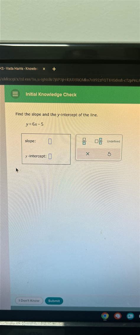 Solved KS - ﻿Vada Harris - ﻿KnowlerxInitial Knowledge | Chegg.com
