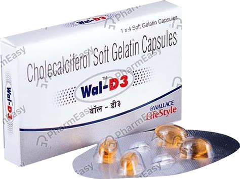 Wal D3 60000 IU Capsule (4): Uses, Side Effects, Price & Dosage | PharmEasy