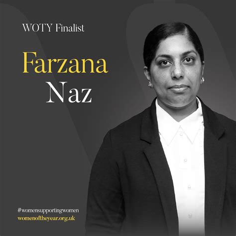 The Women of the Year Awards on LinkedIn: Please welcome Farzana Naz, one of our 8 finalists in ...