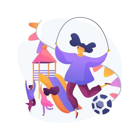 Bambini nel parco giochi. Bambini che giocano insieme. Parco dell'asilo ...