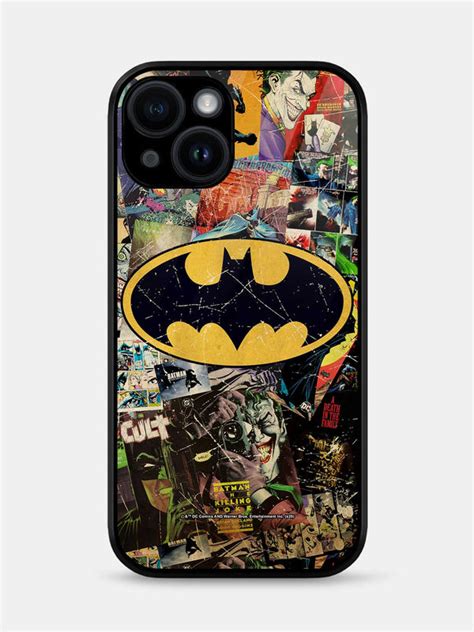 Comic Bat - iPhone 15 Glass Cover - Buy Online in India | Macmerise