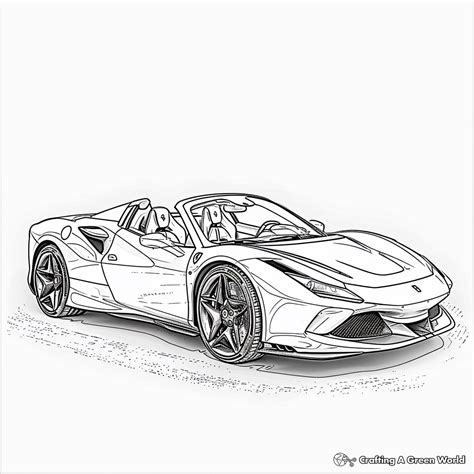 Ferrari Coloring Pages For Kids