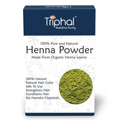 Triphal Henna Powder - 100% Natural & Organic Hair Color