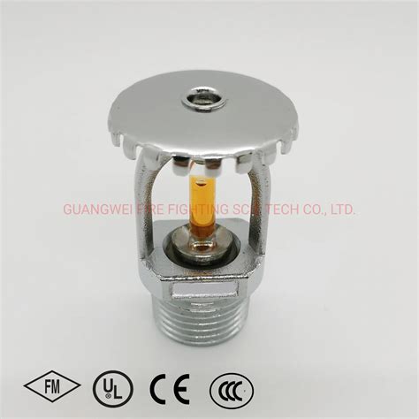 57 Degrees Celsius Standard Response Upright Fire Sprinkler - China ...