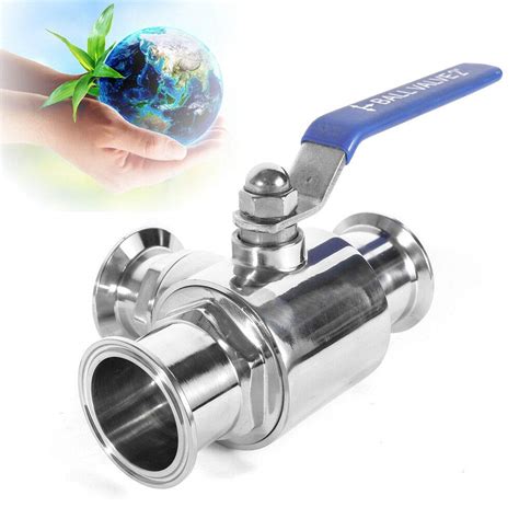 Buy WINUS 2 Inch Ball Valve, 64mm Diameter Sanitary 304 Stainless Three ...