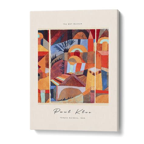 Temple Gardens 1920 Vintage Painting by Paul Klee – Asianmonk