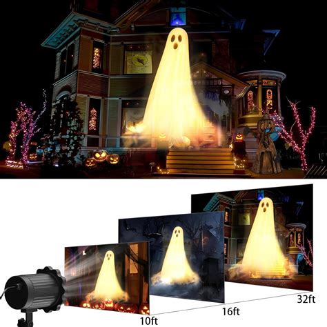 Nagudenfo Halloween Projector Lights Outdoor,3D Dynamic Ghost India | Ubuy