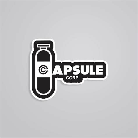 Capsule Corp V2 Anime Stickers for Dragon Ball Fans