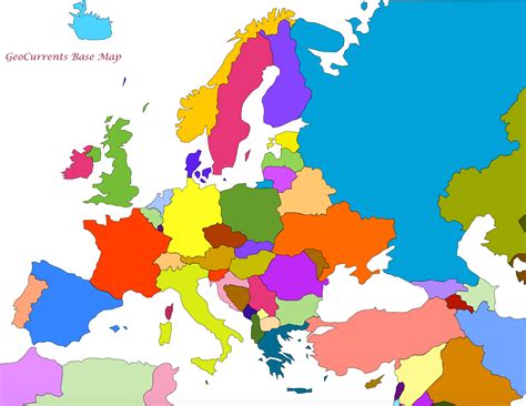 Simple Map Of Europe And Asia