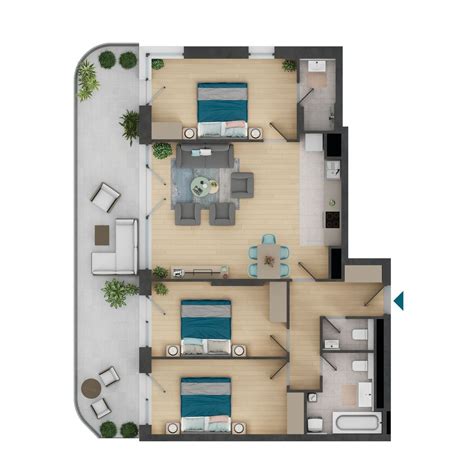 2-C707 lakás - Duna Terasz Vista