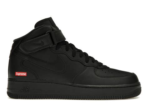 Nike Air Force 1 Mid Supreme Black メンズ - FZ8784-001 - JP
