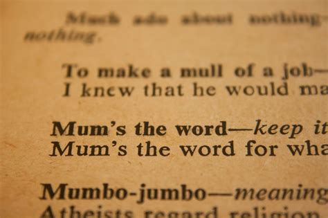 Free photo "Mums The Word"