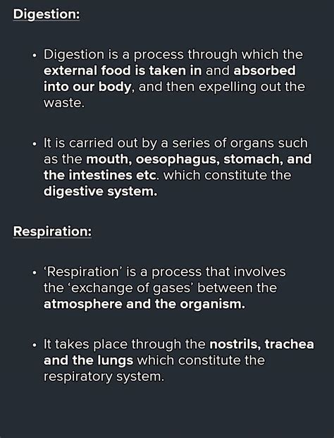 difference between digestion and respiration - Brainly.in