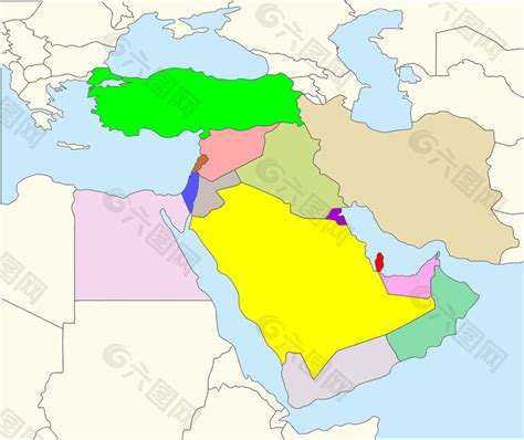 世界地图中东地区 的图像结果