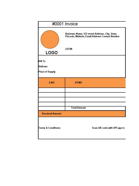 Invoice Format 的图像结果