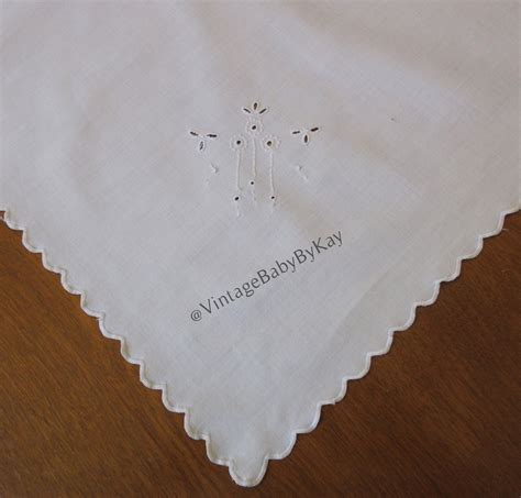 White on White Embroidered Tablecloth, Vintage Card Table Cloth With ...