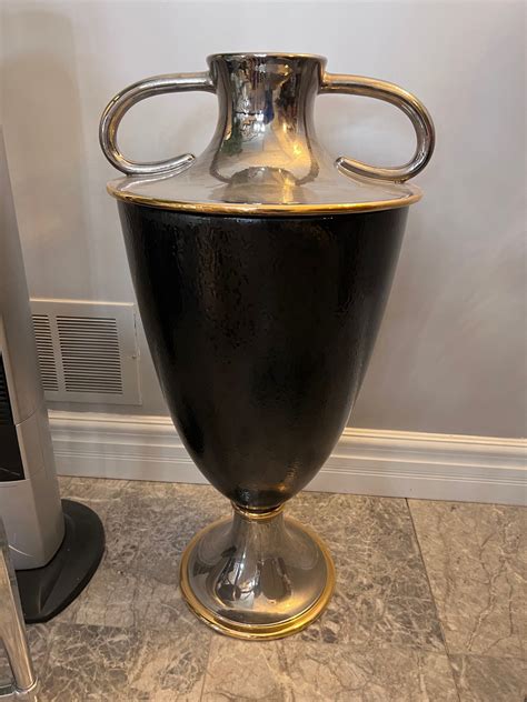 Silver, Black, Gold Floor Vase - Sell My Stuff Canada - Canada's ...