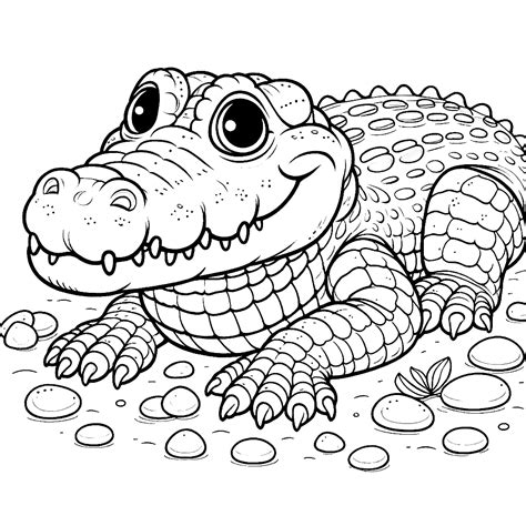 Crocodile Coloring Pages 38 - Coloring Pages Gem