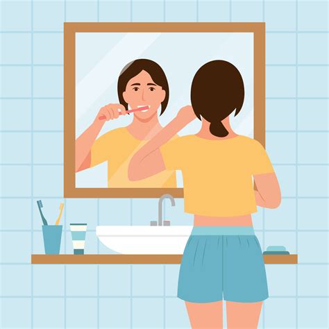 Bathroom Mirror Brushing Teeth at Consuela Pelkey blog