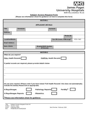 Subject access request (SAR) URL Doc Template | pdfFiller