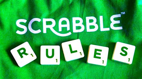 Scrabble rules for learning how to play