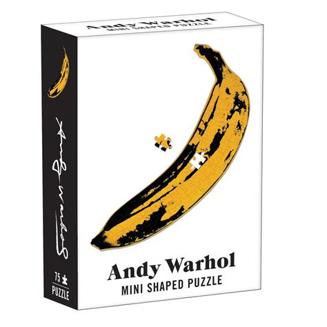 100 Piece Puzzles*Galison Andy Warhol Banana 100 Piece Mini Shaped ...