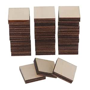 Enakshi Square MDF Unfinished Wood Pieces Blank Plaque DIY Craft 20mm ...