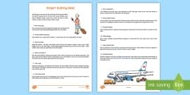 Airport Bingo Worksheet / Worksheet (teacher made) - Twinkl