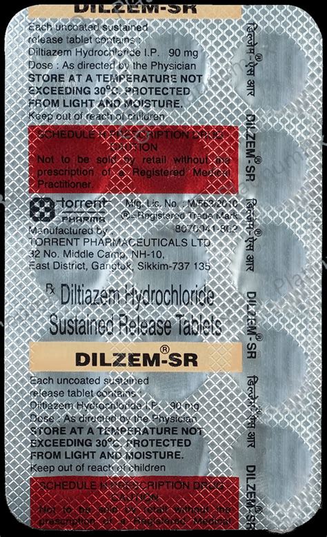Dilzem 90mg SR Tablet 15s | Uses, Price & Substitutes
