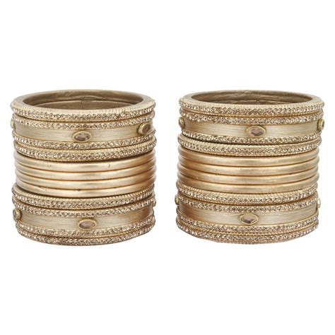 Sukriti Rajasthani Silk Thread Lac Chuda Gold Bangles Bridal Jewelry f ...